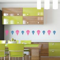 Sticker decorativ Cornet de inghetata - Sticker pentru bucatarie sau sufragerie
