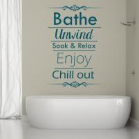 Sticker decorativ Bathe Unwind - Sticker pentru baie sau camera de copii